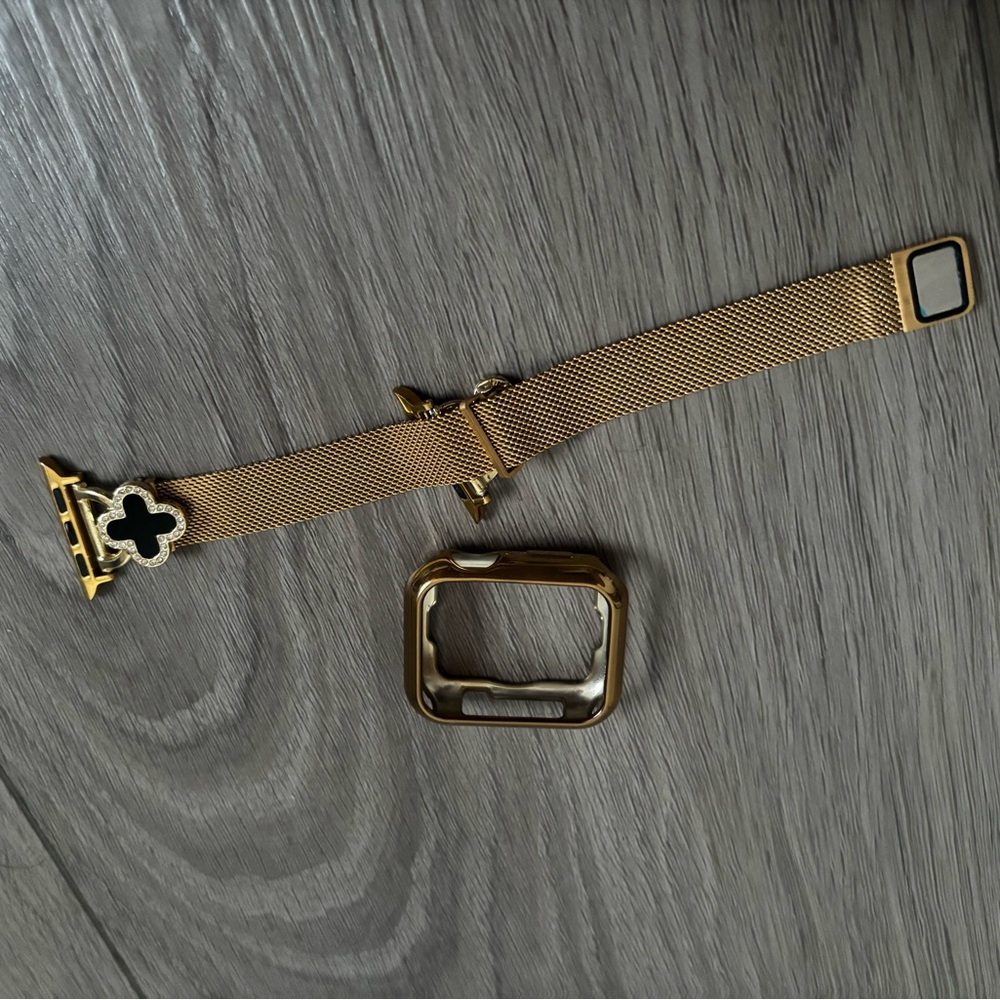 Gold and Black Women's Watch Bands - Picture 2 of 3